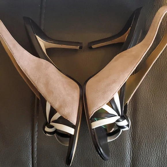 Diane Von Furstenberg Slingback Heels Sz 6 - Picture 3 of 10